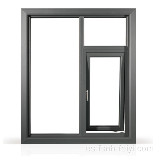 Ventana colgada superior de aluminio y ventana abatible